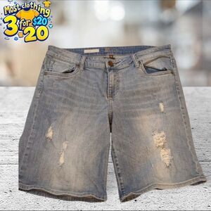 Kut from the Kloth distressed denim shorts size 10